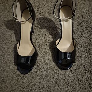 Elegant Black Patent Leather Heels